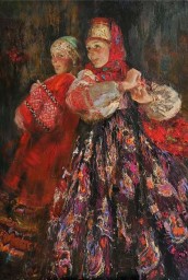 Русские красавицы в живописи Анны Виноградовой. Картина 4