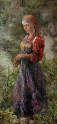 Русские красавицы в живописи Анны Виноградовой. Картина 8