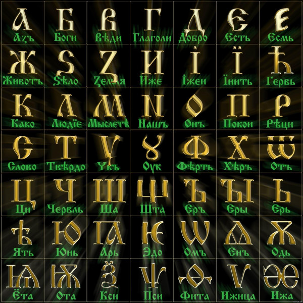 Древнерусский язык. Глубинные образы древних буквиц. Ижеи.