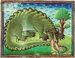 В России в 1719 году с неба упал  дракон.