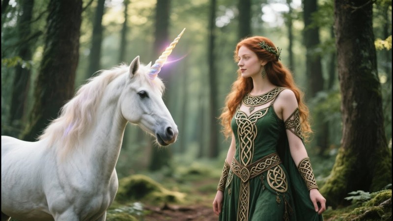 Mystical Celtic Harmony in the Enchanted Woods