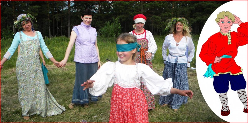 Игра Ивашка на празднике Купала в Родовом поселении Жива