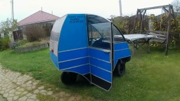 Белорусский электро веломобиль из трехколесного велосипеда