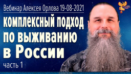 Комплексный подход по выживанию в России. Вебинар Алексея Орлова. 19 августа 2021. Полная запись