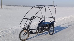 Белорусский веломобиль испытания морозом