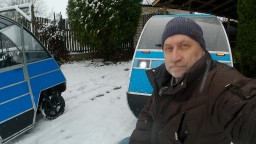 Испытания белорусского веломобиля по рыхлому снегу