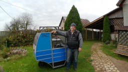 Белорусский электро веломобиль - испытания после ремонта