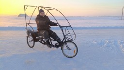 Обзор белорусского веломобиля из трехколесного велосипеда
